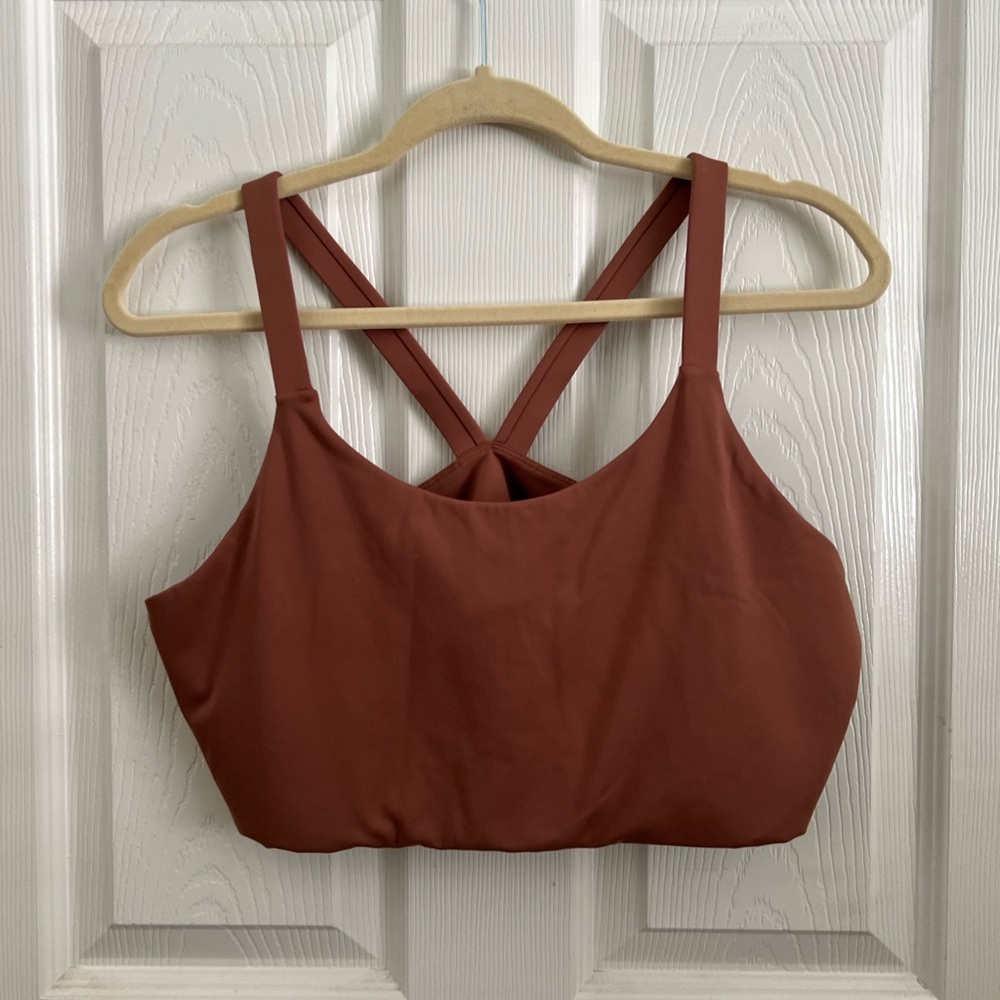 Girlfriend Collective Brown Sports Bra